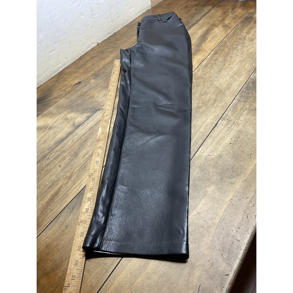 Aritzia The Melina Wilfred Size 4 Black Vegan Faux Leather High Rise Pants - Picture 10 of 10